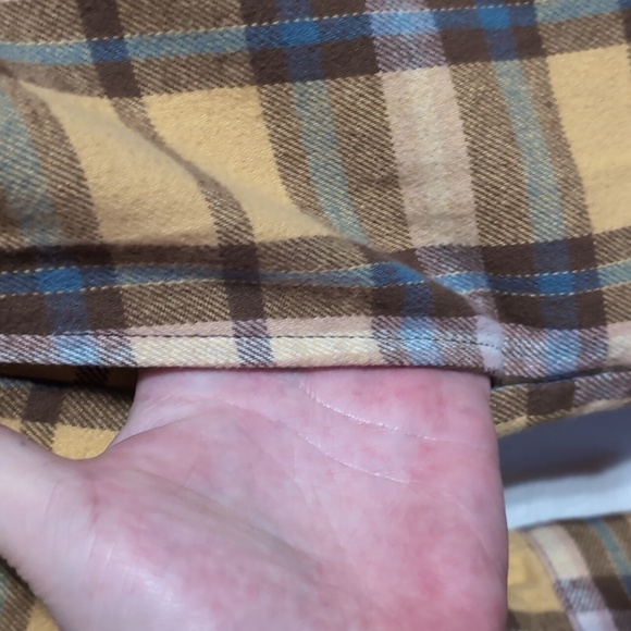 Vans Amelia Women's Flannel Yellow Multicolored Button Up Size Extra Small - Picture 5 of 6